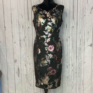 Enfocus Studio Dress size 12 metallic look print